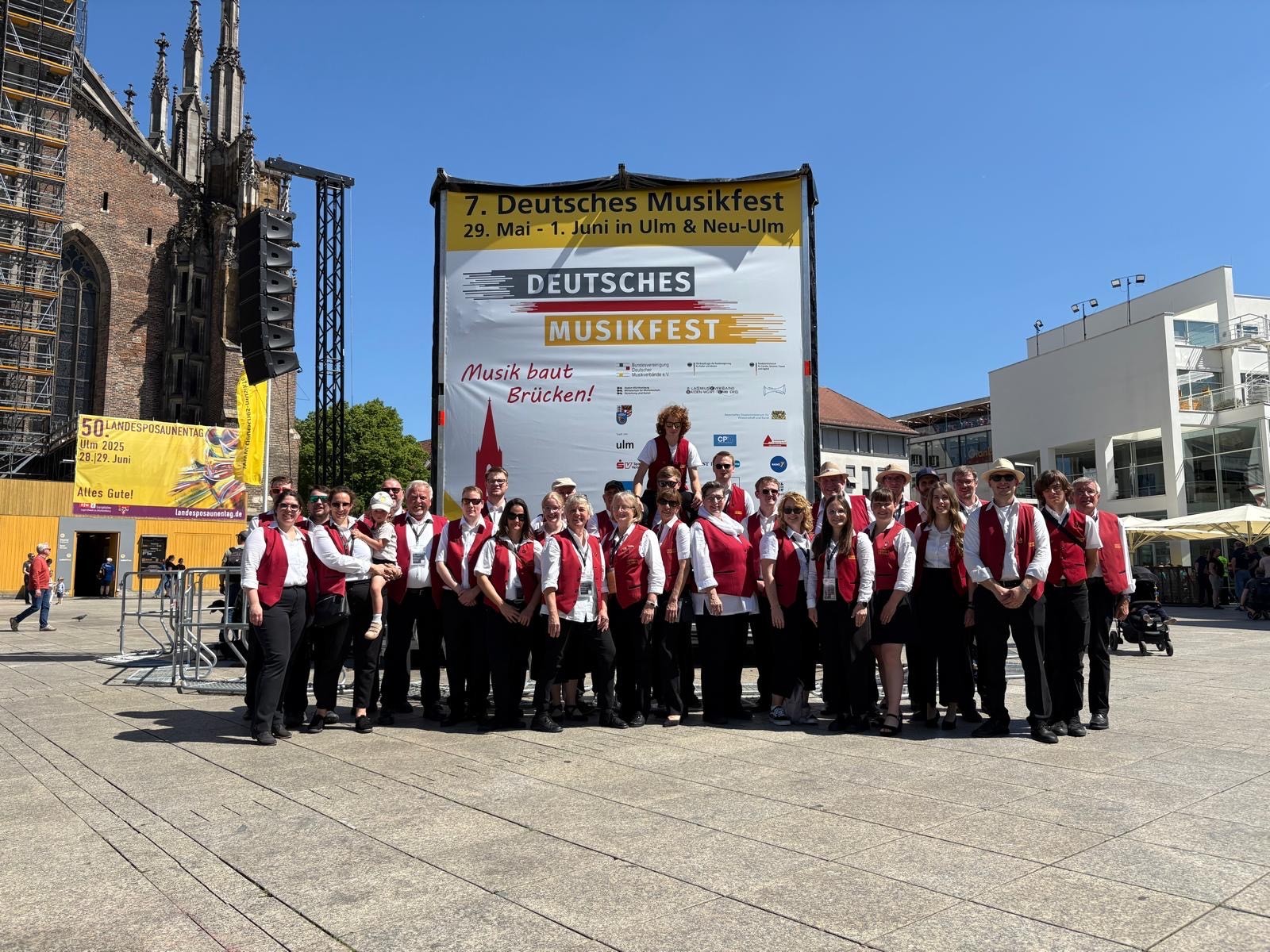 Blasorchester des TV Lieblos beim Deutschen Musikfest in Ulm und Neu-Ulm